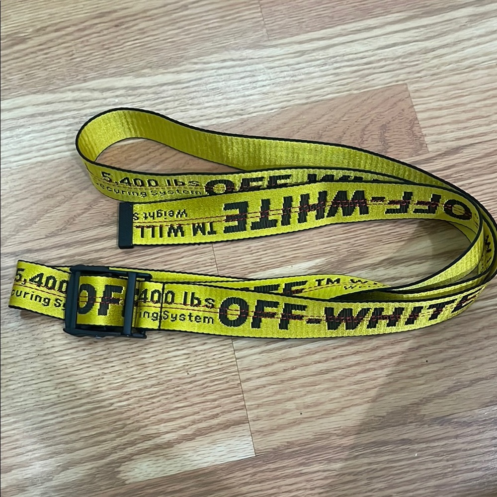 Off-White Yellow and Black Belt